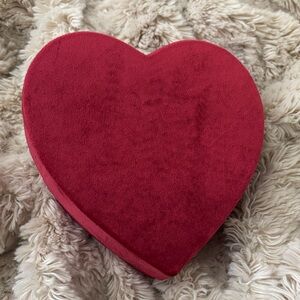 Red velvet heart jewelry box by Catbird